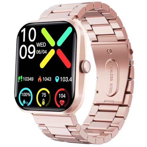 �y2026�V���f���z�X�}�[�g�E�H�b�` �ʘb�@�\�t�� �����\ Smart Watch ����J�����[ 100+��މ^�����[�h/������ ���N�Ǘ� �����ʌv Bluetooth5.3 Line�A�v���ʒm �V�C�\�� ���y/�J�������� �A���[�� 1.96�C���`���� 