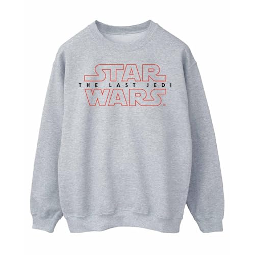 Star Wars Men's The Last Jedi Logo Sweatshirt X-Large Sport Grey