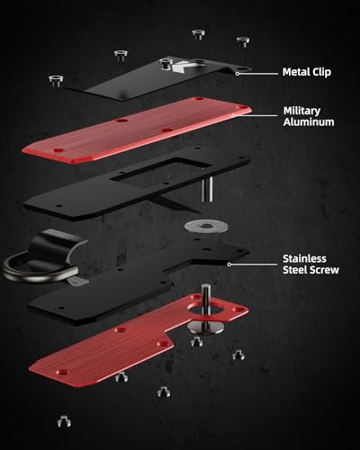 Image of Key Organizer for Men Compact Key Holder Minimalist Key Case Metal Key Chain Key Holder for Keychain Secures 2-5 Keys