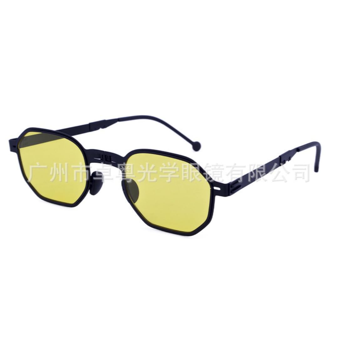 Lunettes de soleil rétro ultra-minces en métal pour hommes et femmes, protection UV400