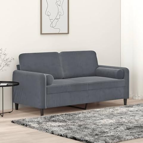 Canapé KLYEON 2 Places Gris Cover