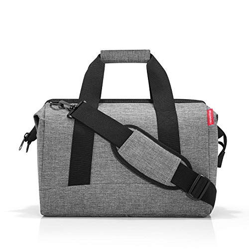 reisenthel Allrounder M Medium Weekender Bag, Versatile 6-Pocket Padded Duffel, Twist Silver4