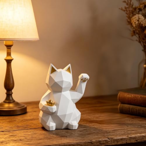 Chat qui agite la chance statuette bureau maison et boutique