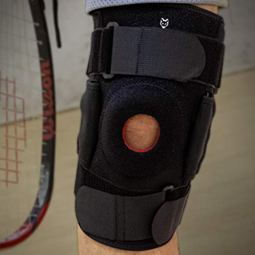 Dr. Wolf Hinged Knee Brace Open Patella Support for Torn ACL, MCL