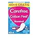 Carefree Proteggi slip freschi e traspiranti con estratto di cotone spesso, Taglia normale, 44 pezzi immagine