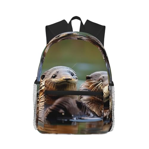 Sac à dos université Otters avec poches pour homme et femme idéal pour campus et ville