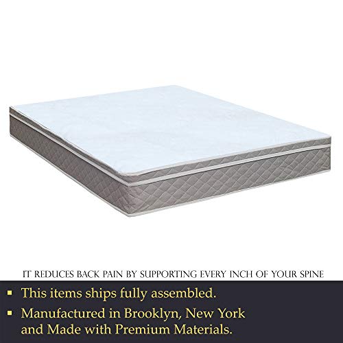 Mayton 10-Inch Medium Plush " Eurotop Innerspring Mattress And 8-Inch Metal Boxspring/Foundation Set Full #TOP4