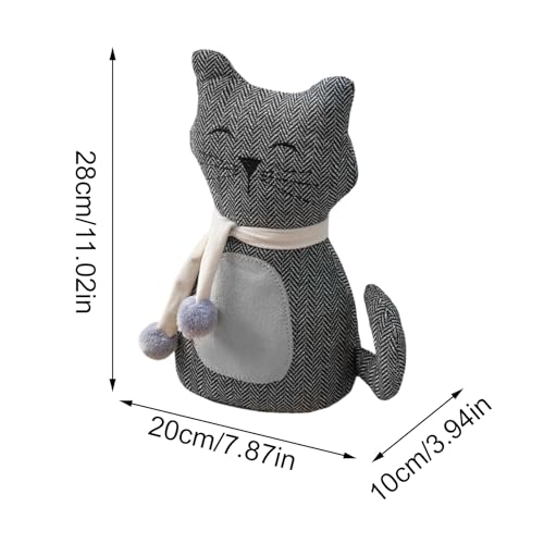 Butée de porte en forme de chat bloqueur de pièce coupe-vent sol