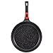 Pfanne 28 cm Induktion, Bratpfanne mit abnehmbarem Griff, antihaftbeschichtete Universalpfanne für alle Herdarten geeignet, leichte Reinigung, Schwarz