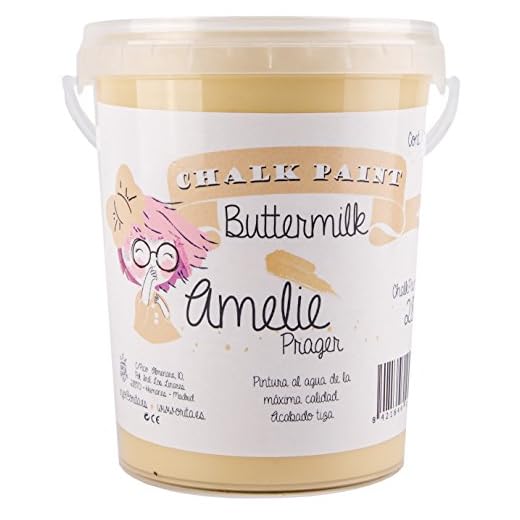 Amelie Prager 1000-28 Pintura a la Tiza, Buttermilk, 1 l