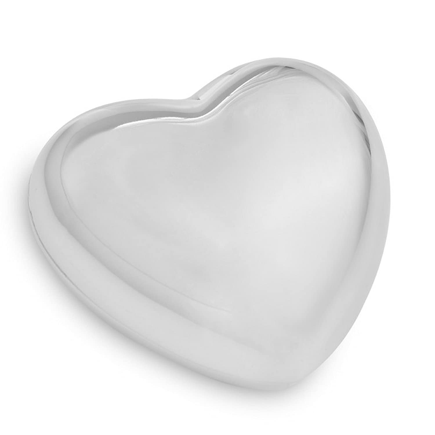 nambe Loving Heart Keepsake Box | Metal Jewelry, Trinket, Storage and Organizer | Home Decor | Valentine’s Day, Anniversary, Wedding Gifts for Her (3.5" x 1.5")