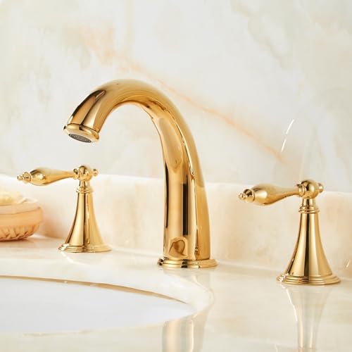 Robinet de lavabo cygne en laiton doré chic style européen