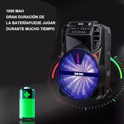 Bocinas, Wireless bafle 15 pulgadas Marca LINK BITS (3)