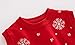 Mud Kingdom Little Girls Sweater Vest Knitted Pullover Christmas Reindeer Ribbed Vintage Red 5T