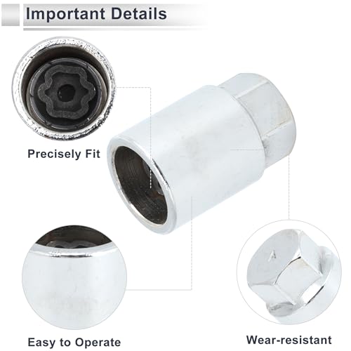 Image of Vehicle Wheel Lock Lugnut for Toyota Type A Anti-theft Screw Nut Removal Key Socket 1pc