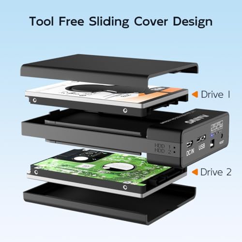 Caja externa para disco duro 2.5'' SATA doble bahía MAIWO miniatura 7