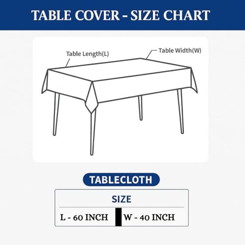 Image of Cotton Net Embroidered Center & Dining Table Cover for 4 Seater | Rectangular 40x60 Inch | Lightweight & Washable Table Cloth | Pack of 1 (Black)
