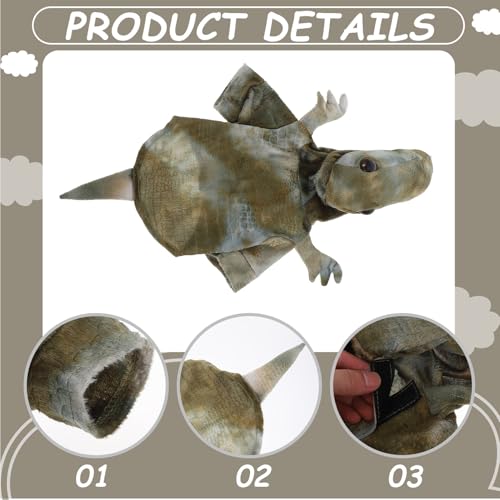 Disfraz de dinosaurio para perro talla L miniatura 3