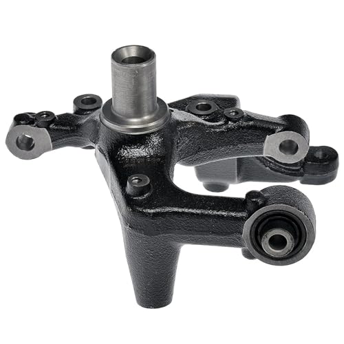 Image of Detroit Axle - Rear Right Steering Knuckle for Volkswagen 2005-2014 Jetta, 2010-2013 Golf, 2009-2013 A3, Passenger Side Steering Knuckle Assembly 2011 2012 Replacement