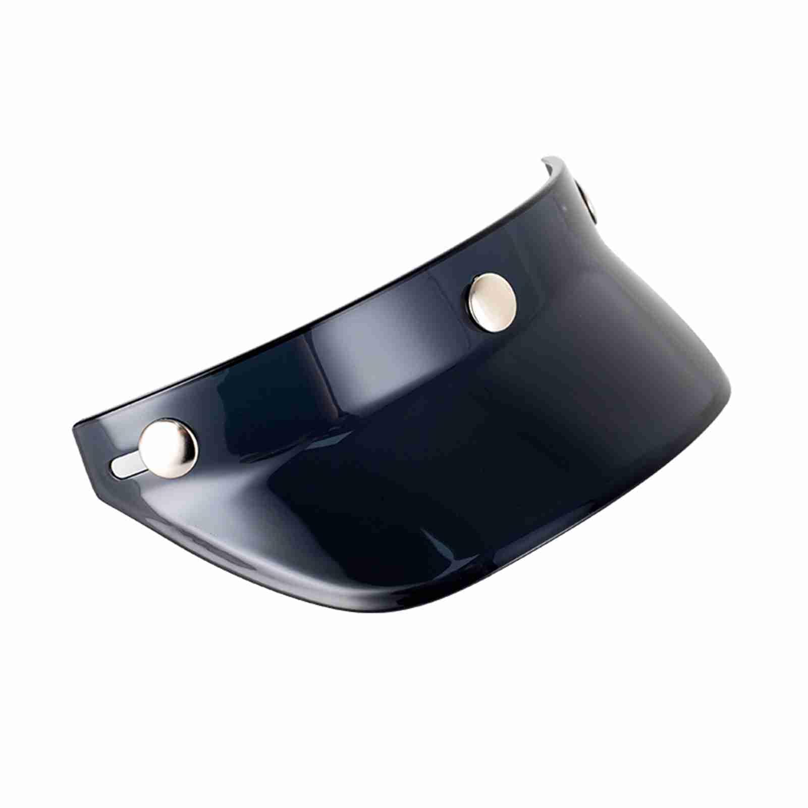 Visor Hełm, Kask Motocyklowy Visor Hełm Sun Helask z Otwartym Przeciwsłonecznym Słońcem 3/4 (Ciemny)
