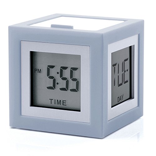 Lexon Sveglia Orologio Cubissimo, Gomma