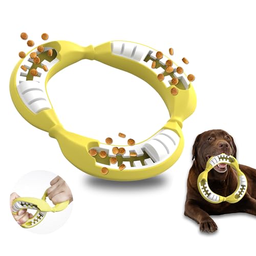 PetBuds Dog Toys Dog Frisbee Flying Disc Banana, Interactive Dog Toys for Boredom, Banana Shape Indestructible Dog Chew Toys