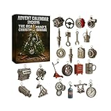 Weihnachts-Countdown-Adventskalender 2025: The Gearheads Christmas Garage, 24 Tage Miniatur-Autoteile & Motoren & Zubehör mit Weihnachtsgeschenken für Auto-Enthusiasten, Mechaniker