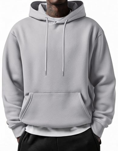 COOFANDY Men's Casual Fashion Hoodie Pullover Long Sleeve Winter Hooded Sweatshirt Workout Lightweight Hoodies with Pocket