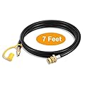 Kohree 7ft Quick Connect Propane Hose for RV to Gas Grill, 1/4" LP RV Quick Connect Propane Hose for 1 LB Portable Appliance to RV 1/4" Female Quick Disconnect