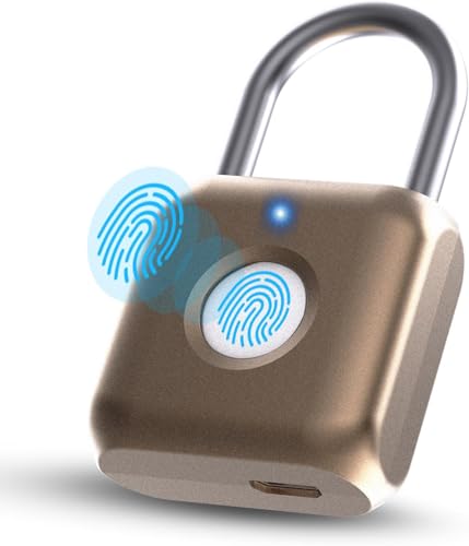 Anweller Smart Fingerabdruck Schloss - Klein Vorhängeschloss...