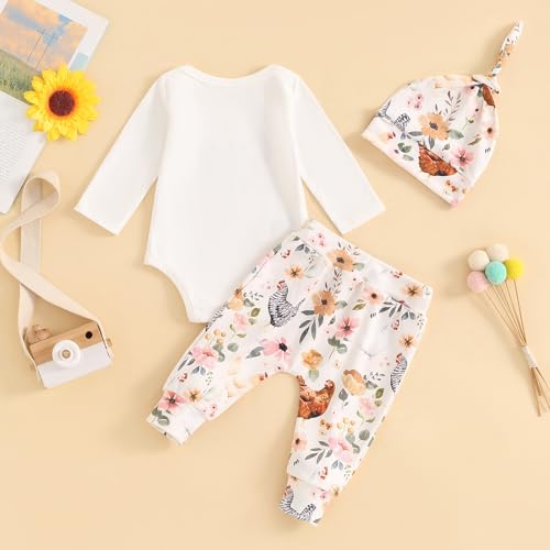 Baby Clothes Newborn Boy Girl Romper Pants Hat Coming Home Outfits2