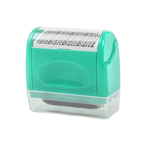 Identitätsdiebstahl-Stempel Datenschutz Rollstempel Selbstfärbender Roller Schutz 3,5 cm Selbstfärbender Nachfüllpack Perfekt Für Datenschutz - Rot, Grün, Heikle, Persönliche Daten Unkenntlich Machen Cover