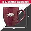 Rico Industries NCAA Arkansas Razorbacks 16 oz Team Color Laser Engraved Speckled Ceramic Coffee Mug #5
