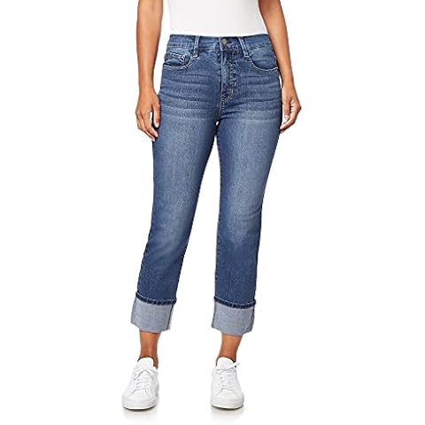 Angels Forever Young Women's Signature Straight Crop Jeans, Bali, 16 Cover