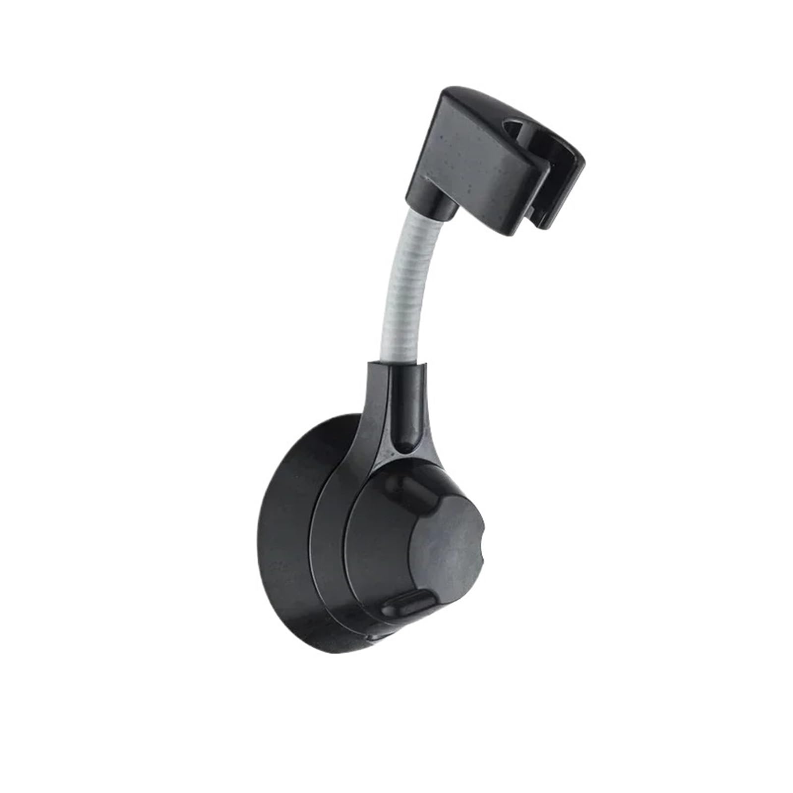 Gfjfsetsh Black 1Pcs Punch-Free Suction Cup Rotatable Shower Holder(Black)