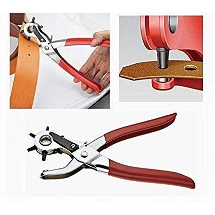 Hetkrishi Metal Hole Punch Pliers Repair Tool/Waist Band, Belt Punching Machine with Multiple Hole Sizes