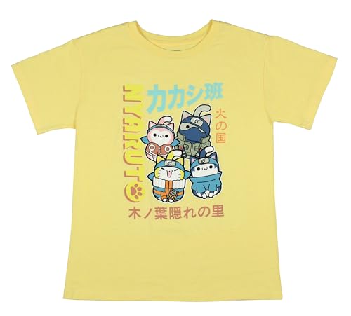 Mad Engine Nyanto x Naruto Nyruto Girls' Sasuke Kakashi Haruno Kids T-Shirt Tee