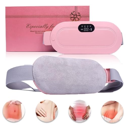 MOROVIK Period Cramp Relief Heating Pad Pain Device with 4 Massag...
