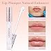 Lip Plumper Lip Gloss Natural Lip Enhancer Hydrating Plumping Balm - Increase Lip Elasticity, Reduce Fine Lines - Moisturizing Care Serum Sexy Fuller & Hydrated Lips