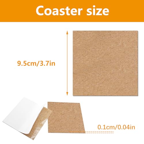 100 PCS Cork Sheets for Coasters Bulk?4