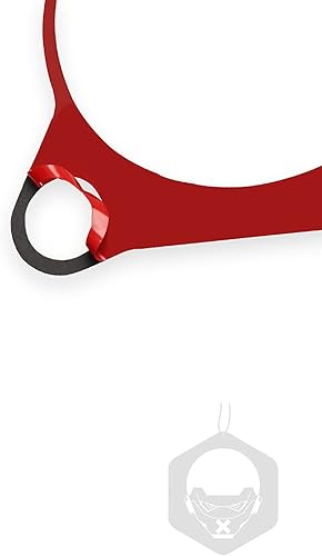 Miniatura 20 de Adhesivo para panel de palanca de cambios de consola central de automóvil, decoración de fibra de carbono suave real, interior de automóvil rojo