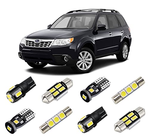 Kit de luces LED interior blancas para Subaru Forester 2003-2013 miniatura 1