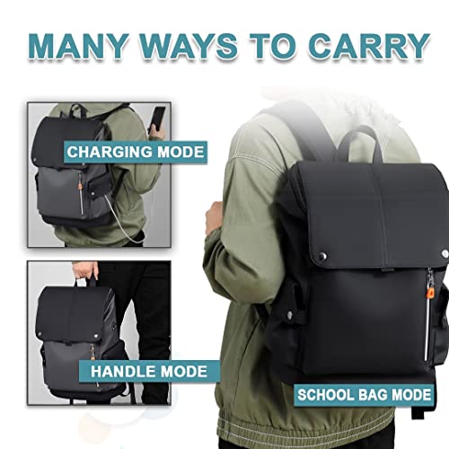 WALKENT Premium 15.6 Inch Laptop Bag, External USB, Waterproof Backpack