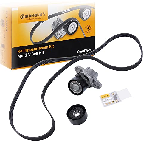 Kit courroie multi V Continental 5PK1750K1 Contitech pour la réparation du moteur de votre auto