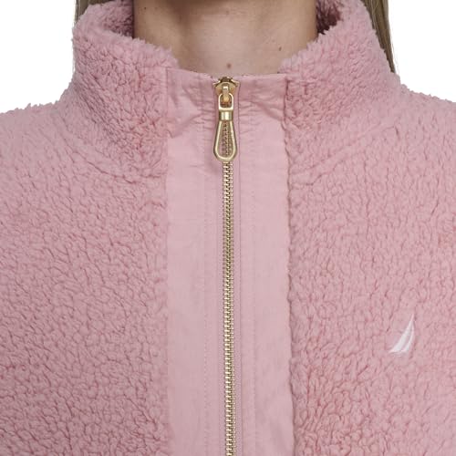 Image of Nautica Women's Mockneck Fleece Sweater Pullover