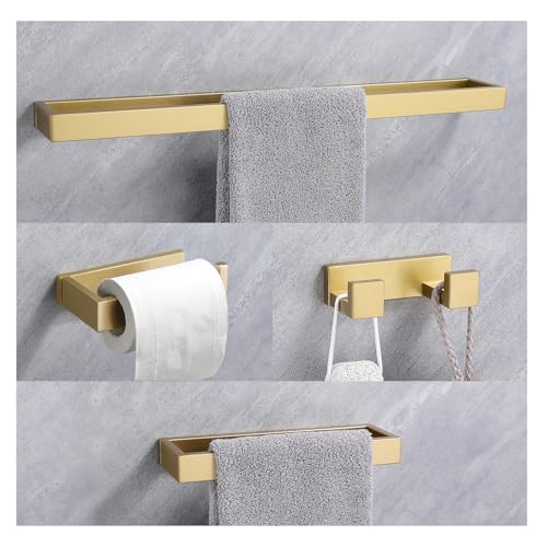Towel Bar Set, Gold Hardware Accessories Set (Gold01)