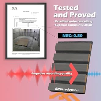 Art3d 2-Pack 108" x 12" Acoustic Wood Panels for Wall, Soundproof Wood Slat Panel for Wall and Ceiling, 3D Fluted Sound Absorbing Paneling for Interior Wall Decor, Living Room, Bedroom - Smoky Oak