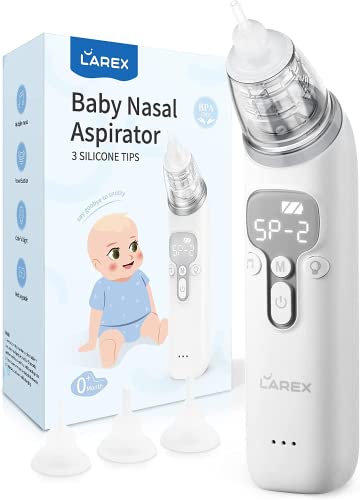 Image of Baby Nose Sucker,Nasal Aspirator for Baby,Nasal Aspirator for Toddler,Electric Baby Nose Suction-Rechargable,3 Levels Power Suction,Music and Light Soothing Function