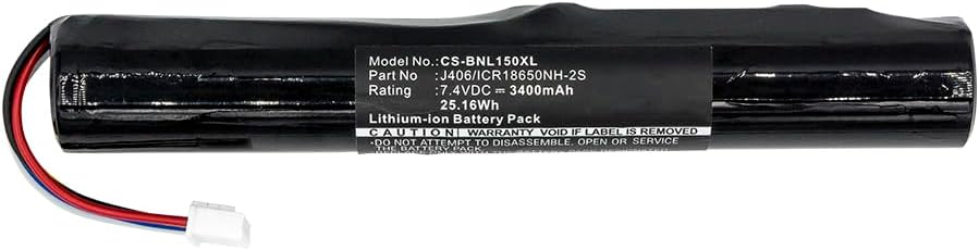 ALLC Replacement Battery for Bang & Olufsen BeoLit 15/BeoLit 17/BeoPlay A2/BeoPlay A2 Active,PN:J406/ICR18650NH-2S,3400mAh