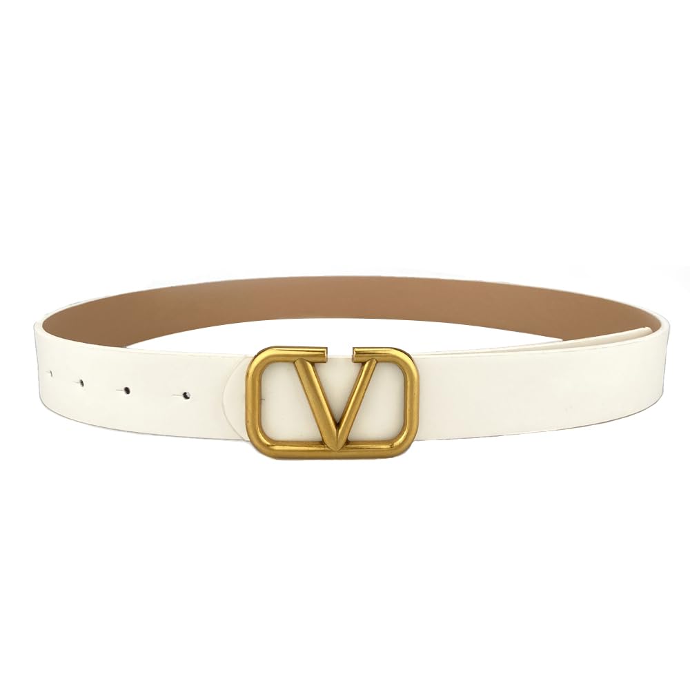 Cintura Donna Sottile Elegante - Cintura In Pelle PU Con Fibbia Dorata Per Abiti E Jeans - Foto 12